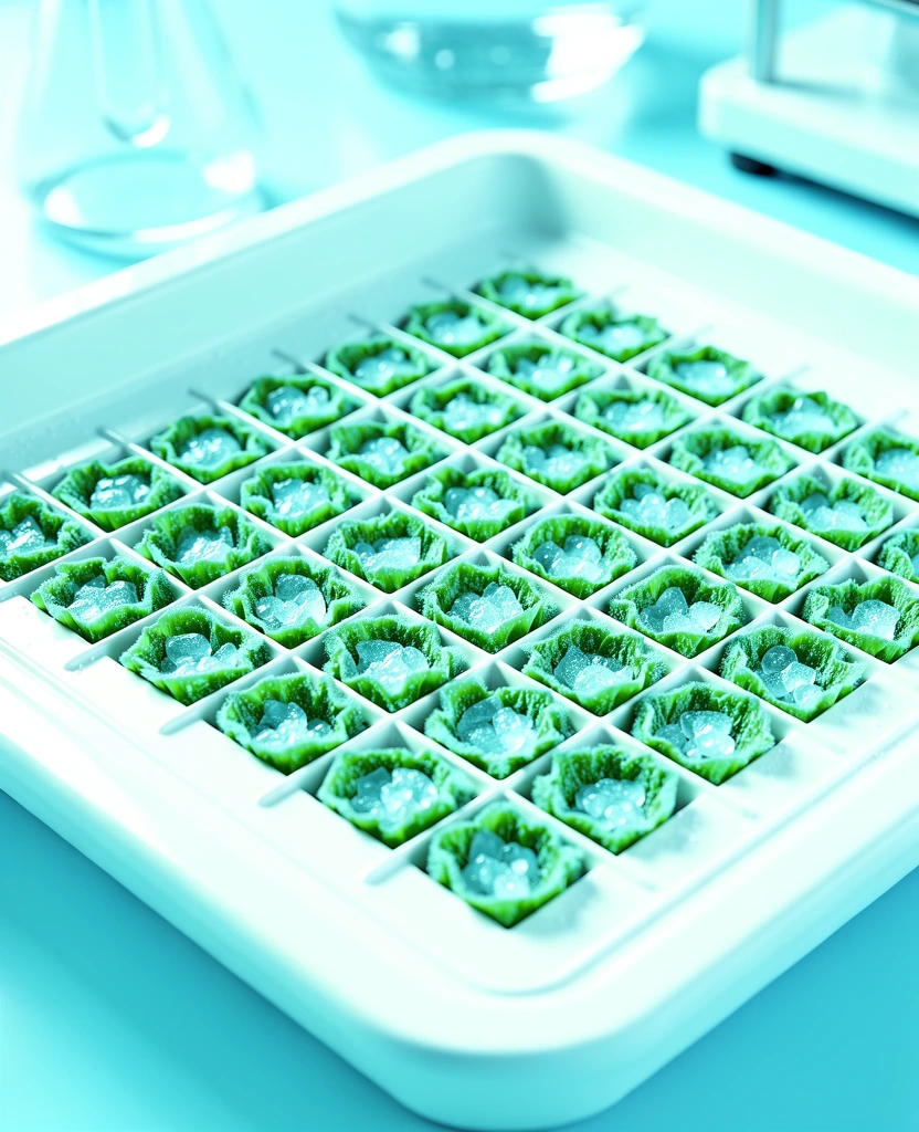 Microscopic view of nutritional structures